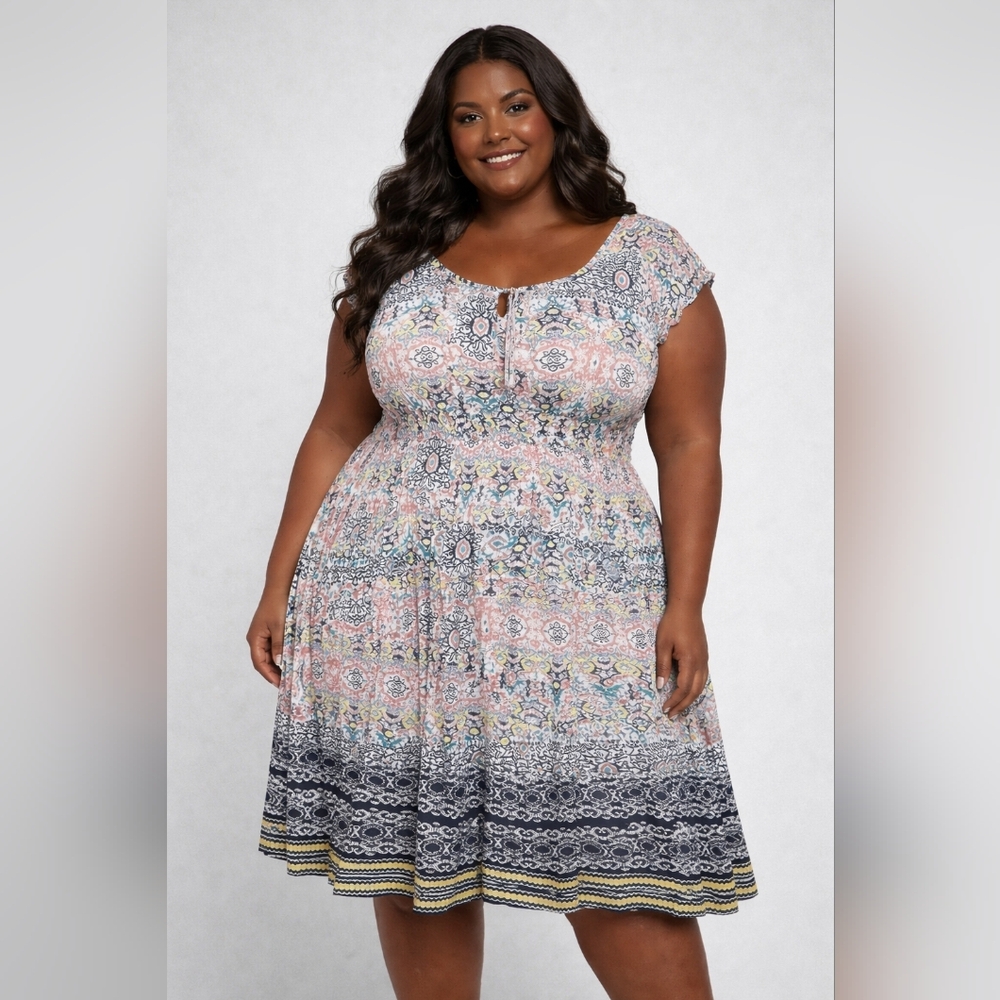 Mlle Gabrielle Vibrant Floral Dress